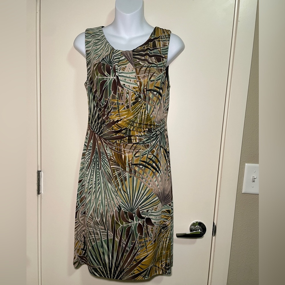Annected Apparel Green/Brown Hawaiian Style Dress Size 6